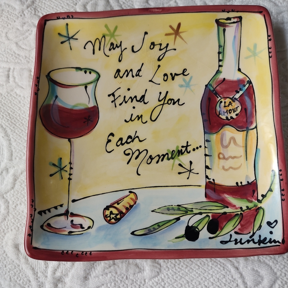 Certified International Julia Junkin Holiday Plate